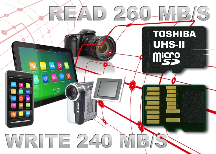 “Toshiba” dunyodagi eng tezkor “microSD” xotira kartalarni yaratdi
