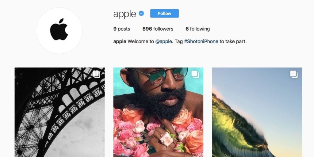Apple Instagram da o’z akkauntini ochdi
