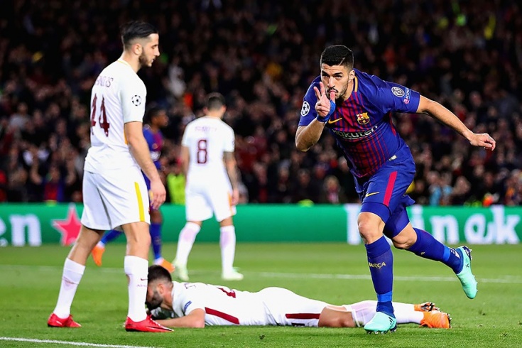 «Барселона» разгромила «Рому» в первом матче 1/4 финала Лиги чемпионов