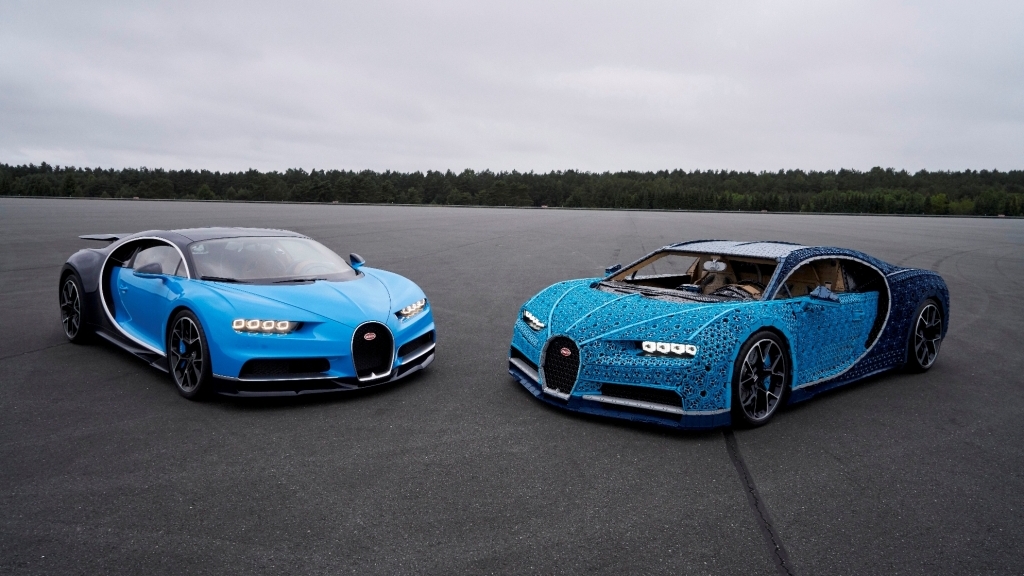 Bugatti Chiron собрана из конструктора LEGO