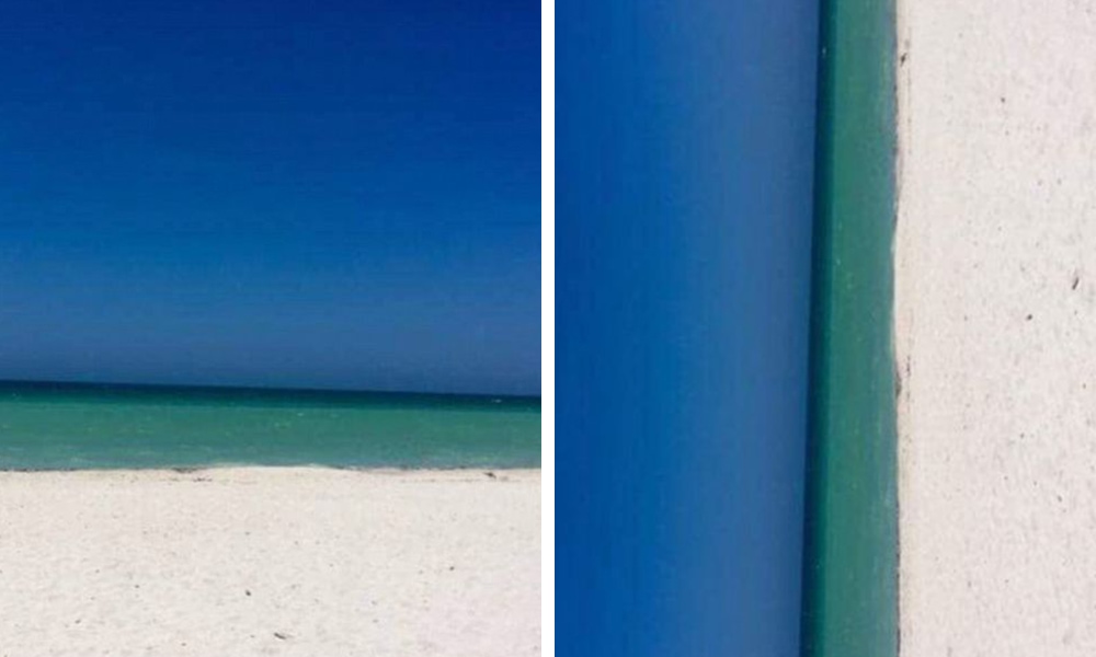 Новая оптическая иллюзия: пляж или дверь?