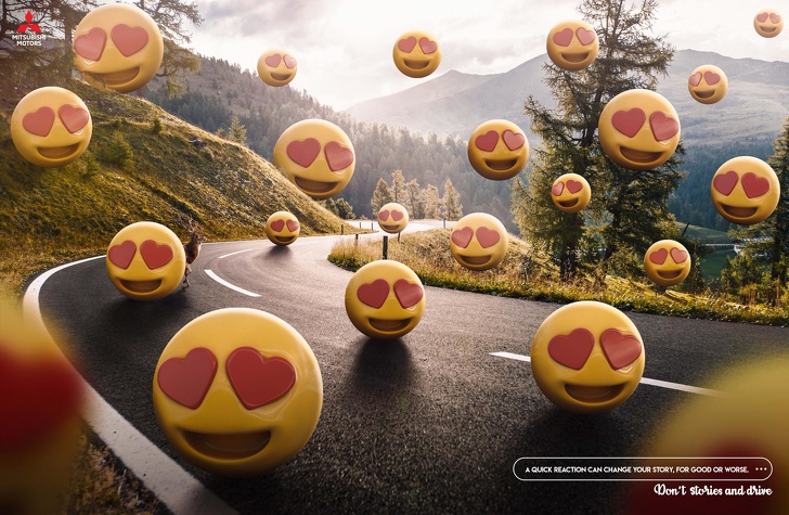 Социальная реклама, которая призывает не пользоваться Instagram Stories во время вождения