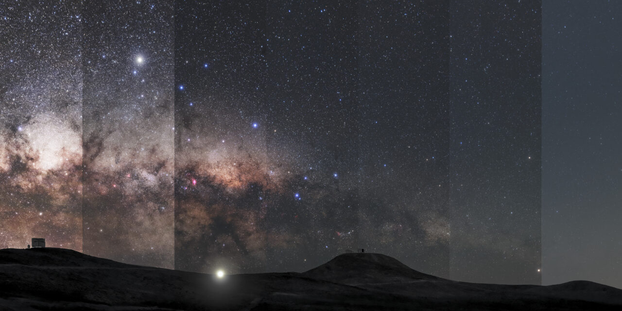 How light pollution affects the dark night skies