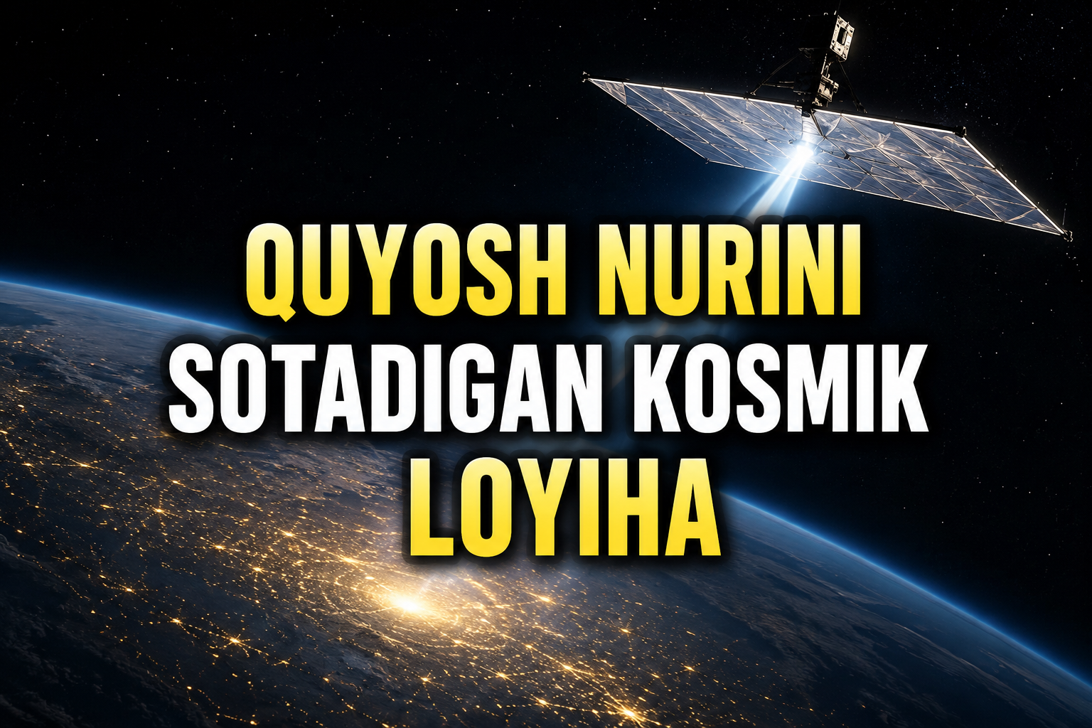 Quyosh nurini sotadigan kosmik loyiha: AQSH startapi Yerga ulkan oynani yubormoqchi