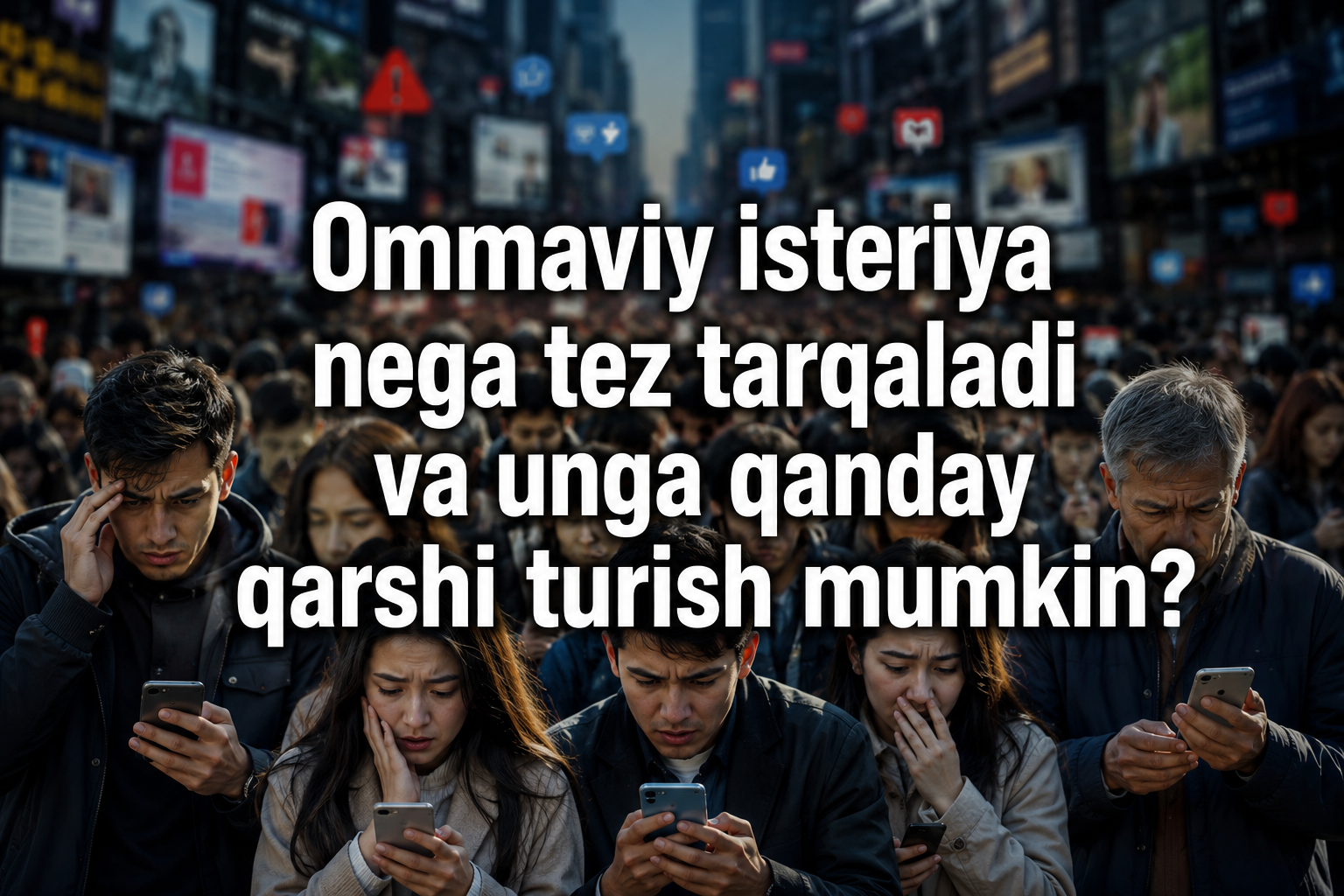 Ommaviy isteriya nega tez tarqaladi va unga qanday qarshi turish mumkin?