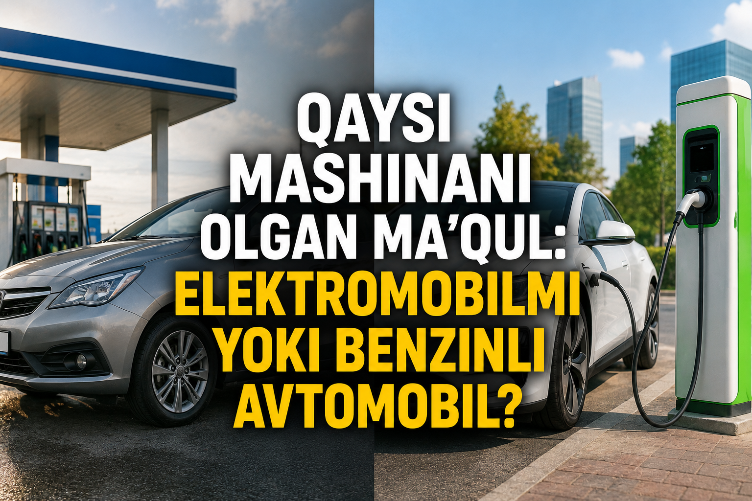 Qaysi mashinani olgan ma’qul: elektromobilmi yoki benzinli avtomobil?